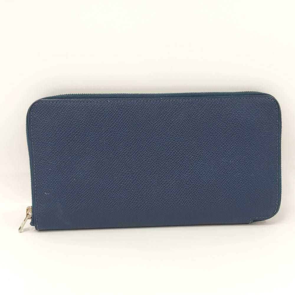 Hermes Azap Long Silk in Wallet Leather Navy — view 3