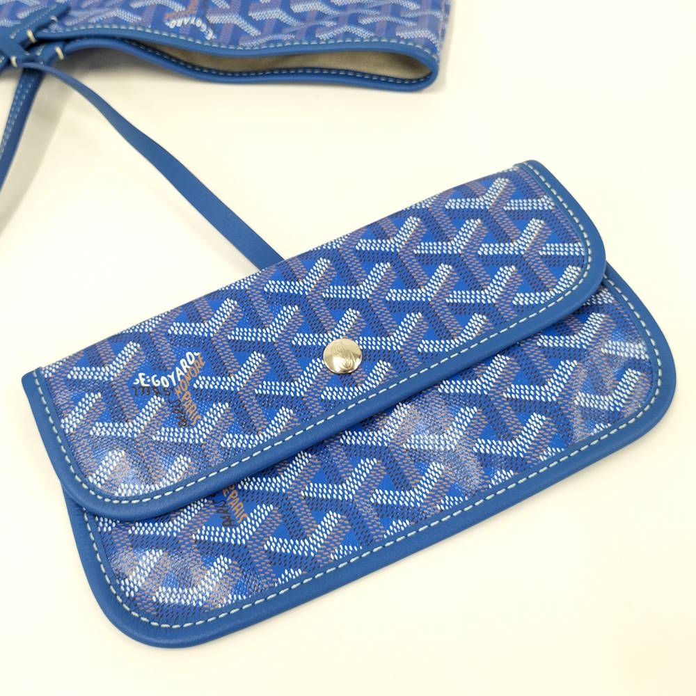 Goyard Saint Louis GM Blue Tote — view 7