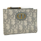 Dior Dahlia Wallet 30 Montaigne Canvas Gray