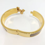 Hermes Clic Clac Bracelet Plated Gold Gray — view 8
