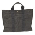Hermes Tote Her Line MM Gray Canvas