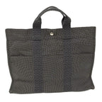 Hermes Tote Her Line MM Gray Canvas