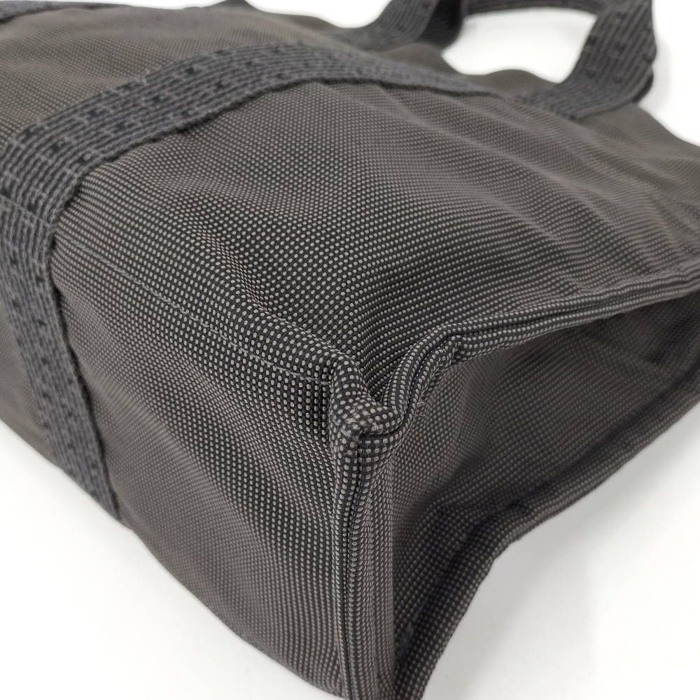Hermes Tote Her Line MM Gray Canvas — view 3