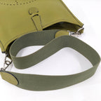 Hermes Evelyne Anise Green Silver Taurillon Clemence Shoulder — view 6