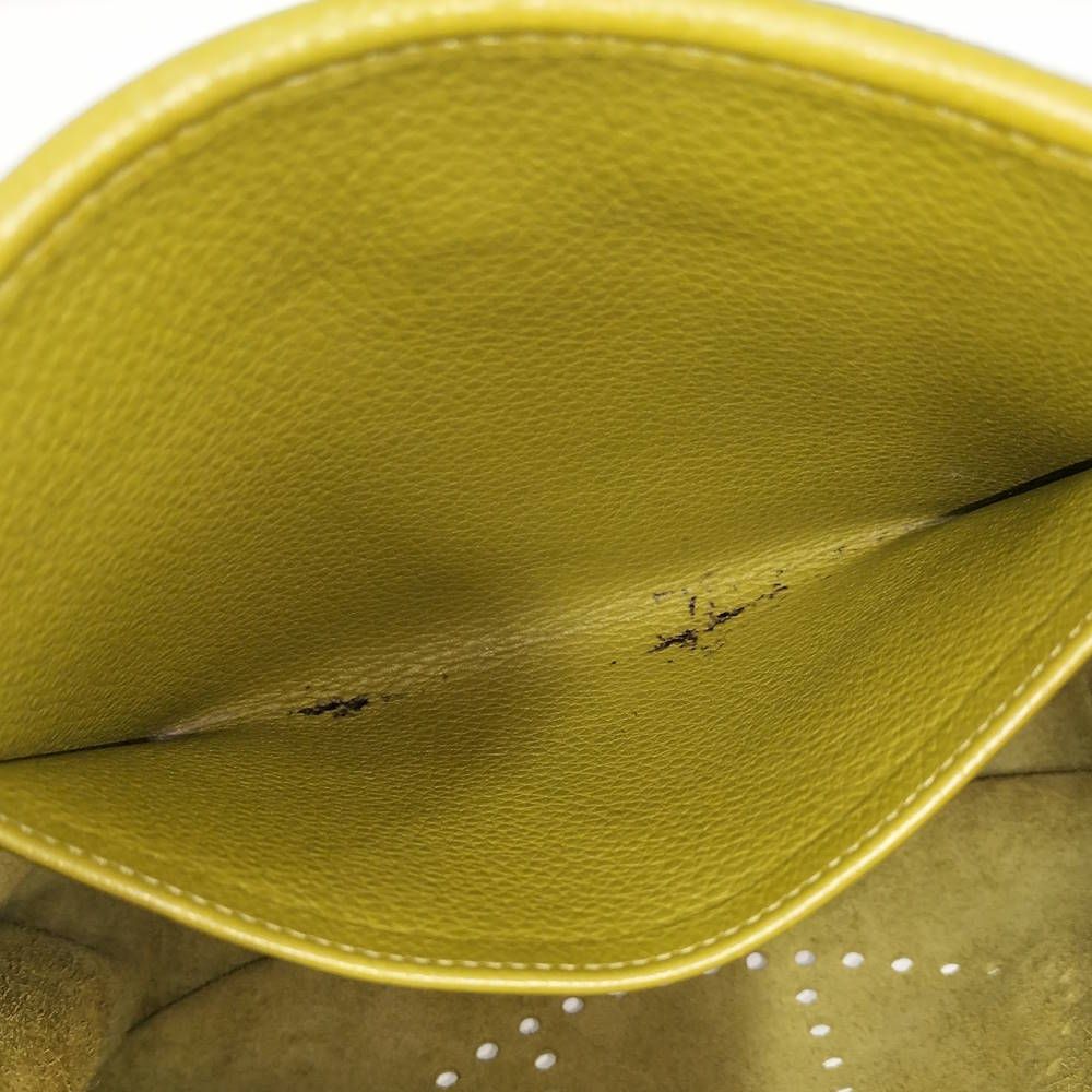 Hermes Evelyne Anise Green Silver Taurillon Clemence Shoulder — view 8