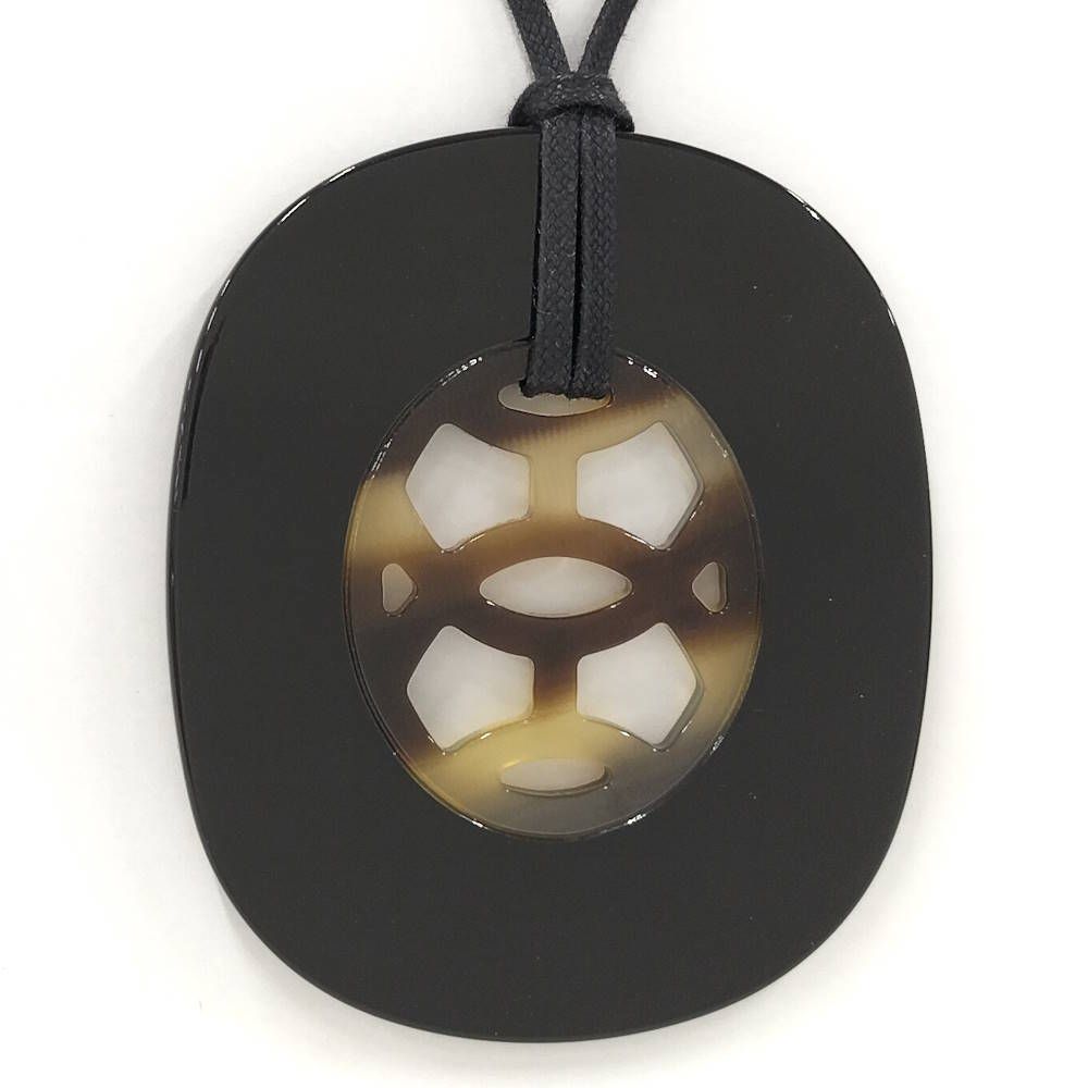 Hermes Lift GM Necklace Buffalo Horn — view 2