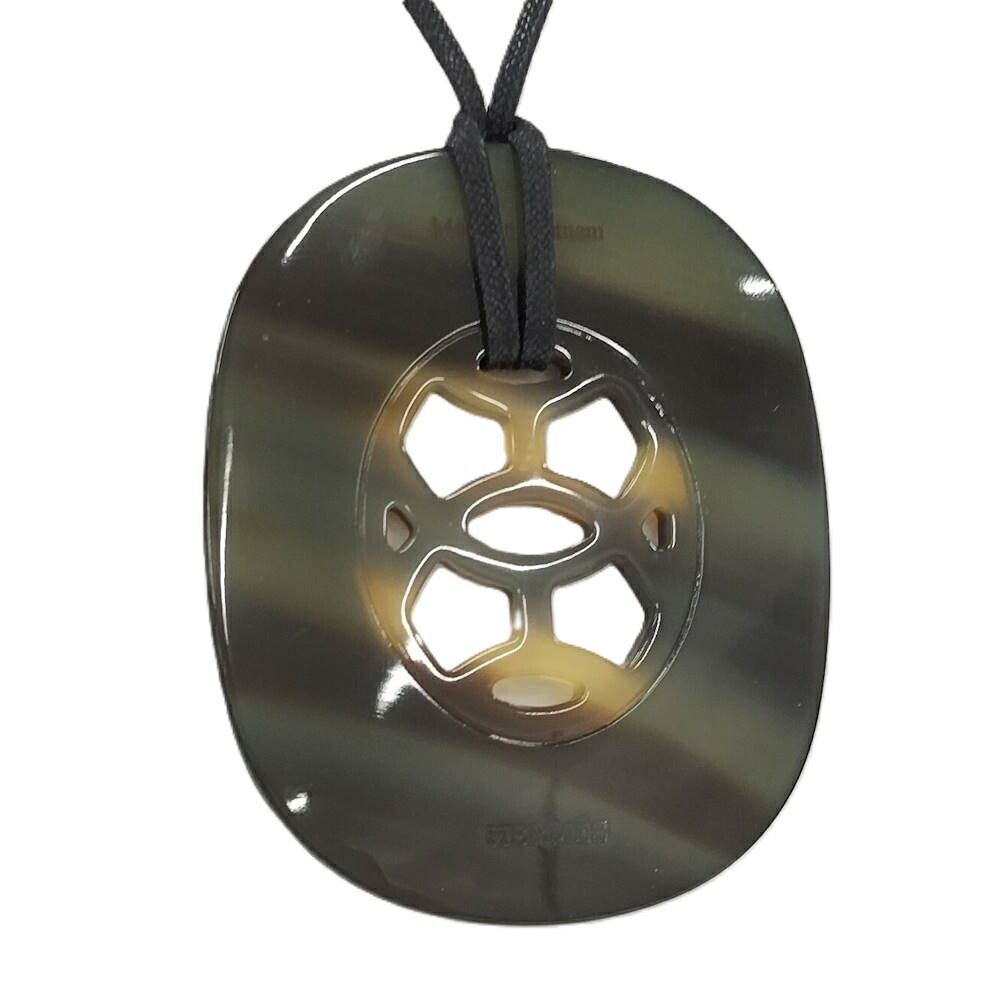 Hermes Lift GM Necklace Buffalo Horn