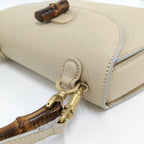 Gucci 2-Way Shoulder Bag Bamboo Leather Beige — view 5