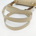 Gucci 2-Way Shoulder Bag Bamboo Leather Beige — view 8