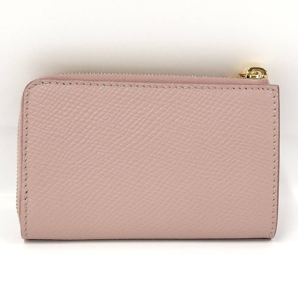 Celine L-shaped Zipper Coin Purse Leather Pink — view 3