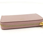 Celine L-shaped Zipper Coin Purse Leather Pink — view 6