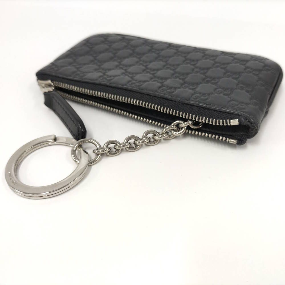 Gucci Coin Case Guccissima Leather Black — view 4