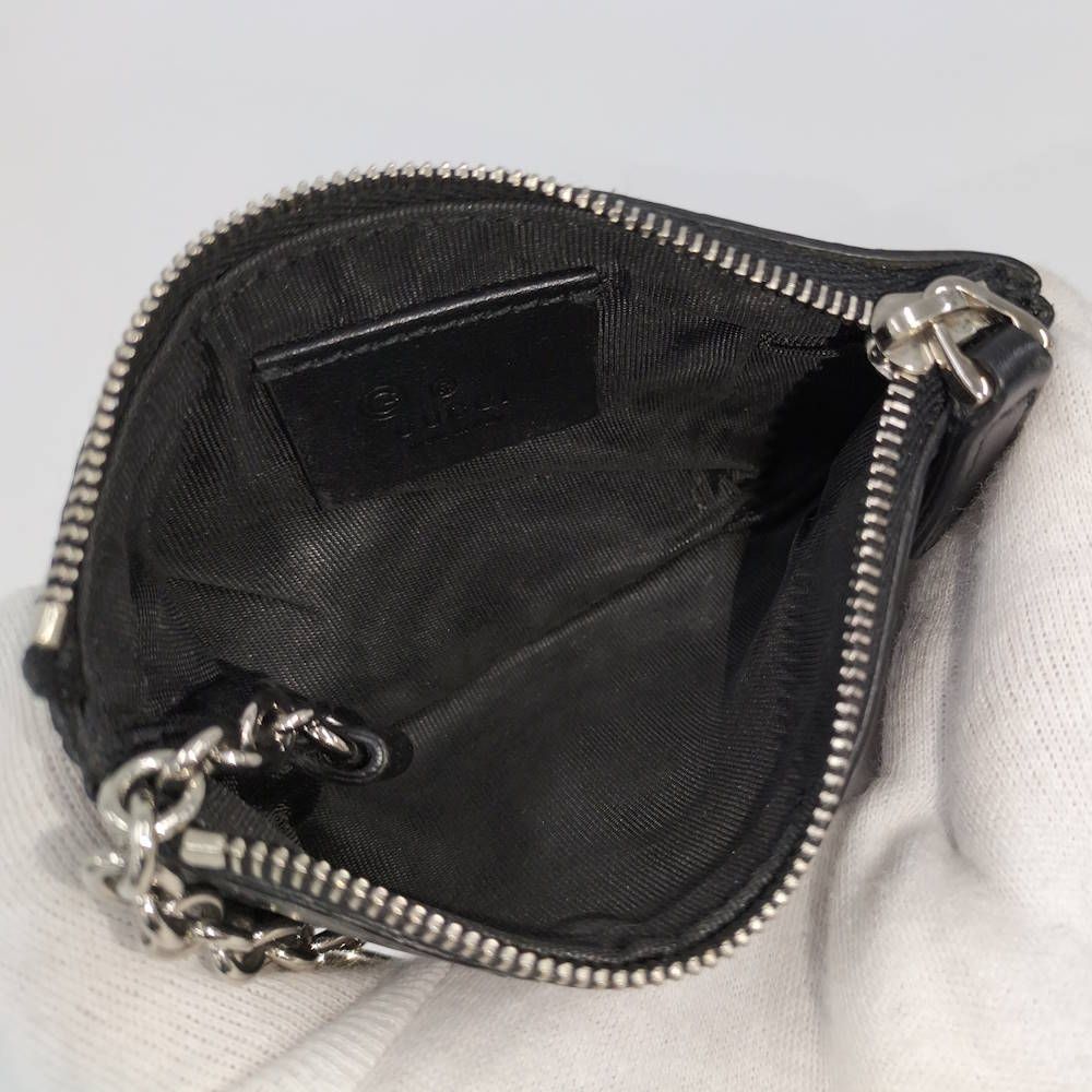 Gucci Coin Case Guccissima Leather Black — view 9
