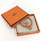 Hermes Glenan Double Tour Bracelet Orange Gold — view 7