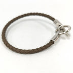 Hermes Glenan Bracelet Brown Silver Leather — view 4