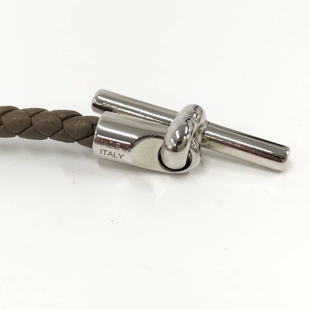 Hermes Glenan Bracelet Brown Silver Leather — view 8