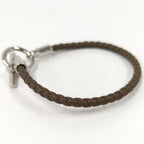 Hermes Glenan Bracelet Brown Silver Leather — view 3