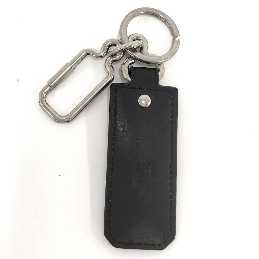 Saint Laurent Key Holder Leather Black — view 2