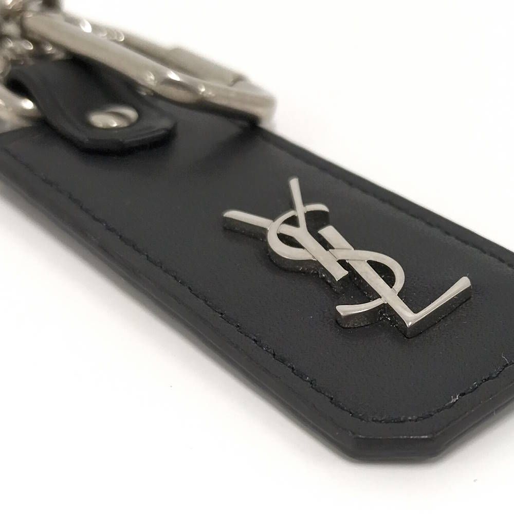Saint Laurent Key Holder Leather Black — view 6