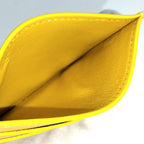 Loewe Embossed Plain Card Case Leather Yellow — view 8