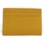 Loewe Embossed Plain Card Case Leather Yellow — view 2