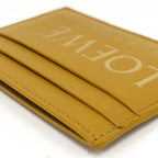 Loewe Embossed Plain Card Case Leather Yellow — view 3
