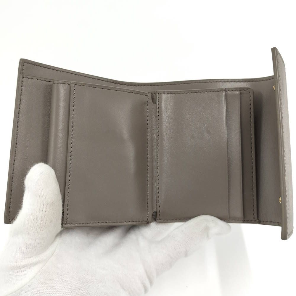 Celine Compact Wallet Leather Gray — view 8