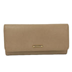 Fendi Bifold Wallet Leather Beige