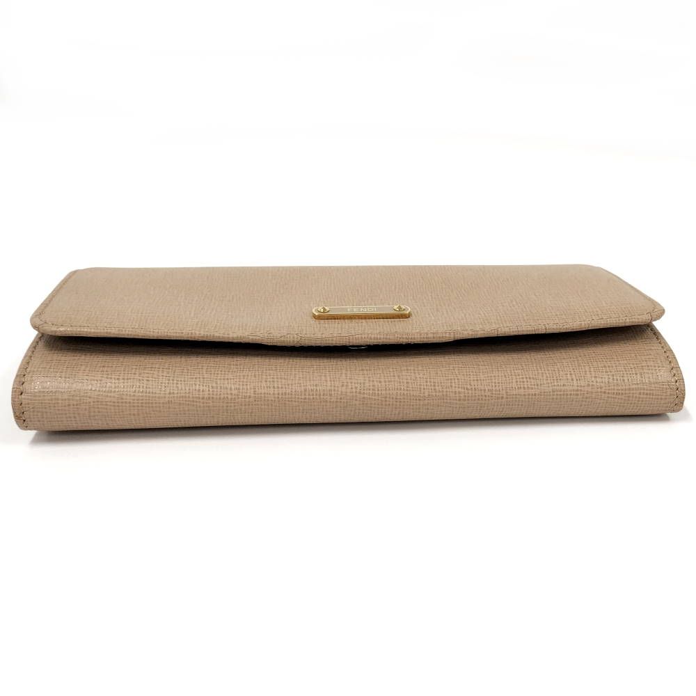 Fendi Bifold Wallet Leather Beige — view 6