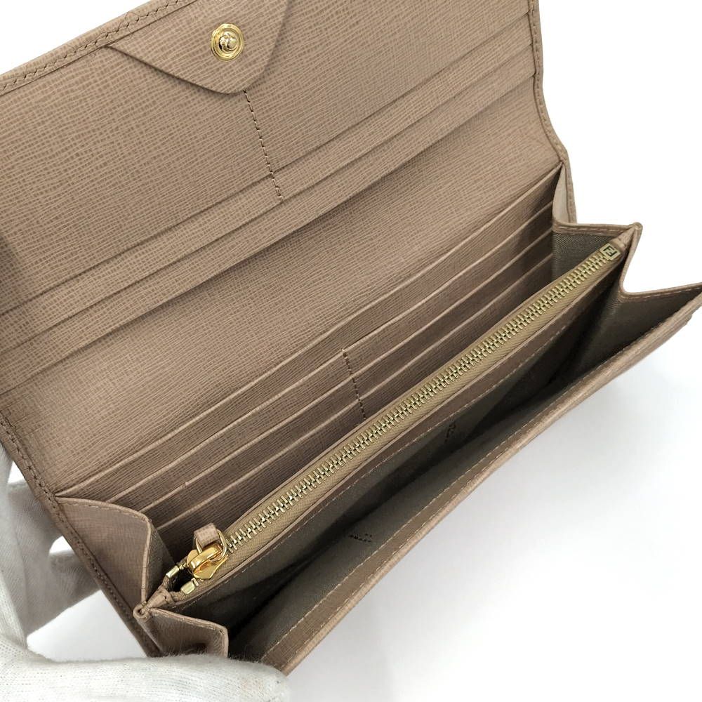 Fendi Bifold Wallet Leather Beige — view 5