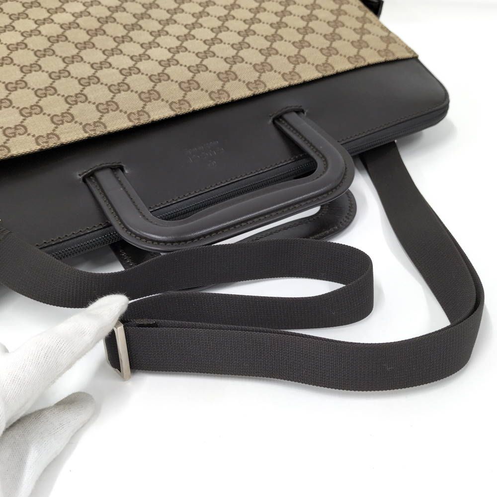 Gucci 2-Way Handbag Briefcase GG Pattern — view 4
