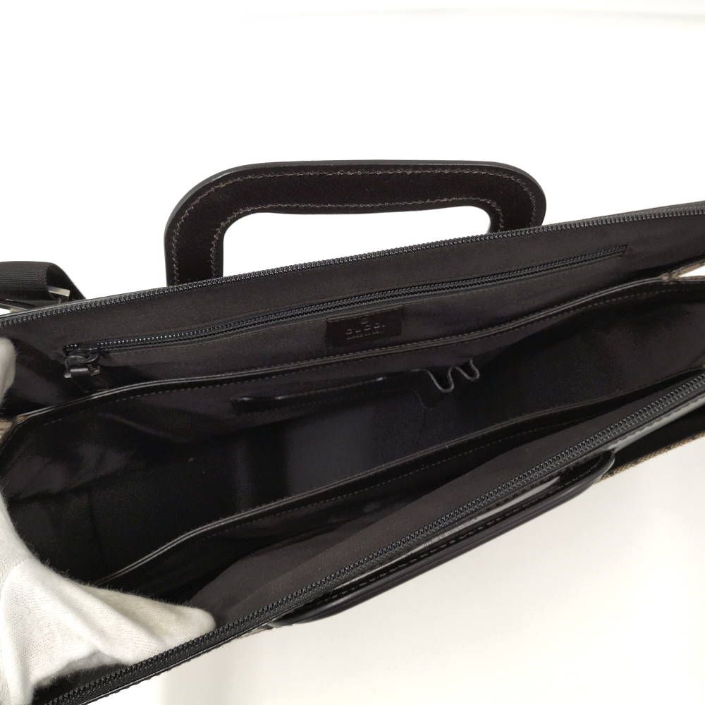 Gucci 2-Way Handbag Briefcase GG Pattern — view 7