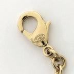 Chanel Necklace Ribbon CC Logo Rhinestone Plated Gold 25k — view 9