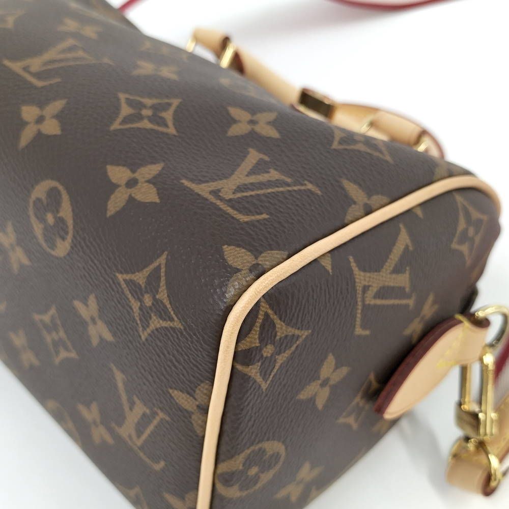 Louis Vuitton Speedy Bandouliere 20 Monogram Fuchsia Handbag — view 3