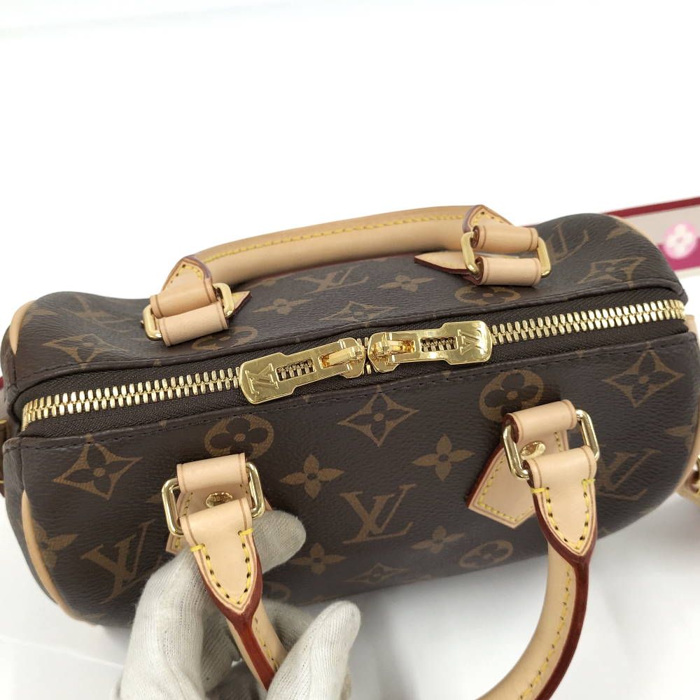 Louis Vuitton Speedy Bandouliere 20 Monogram Fuchsia Handbag — view 5