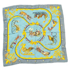 Hermes Carre 90 Plumes Et Grelots Feathers and Bells Scarf