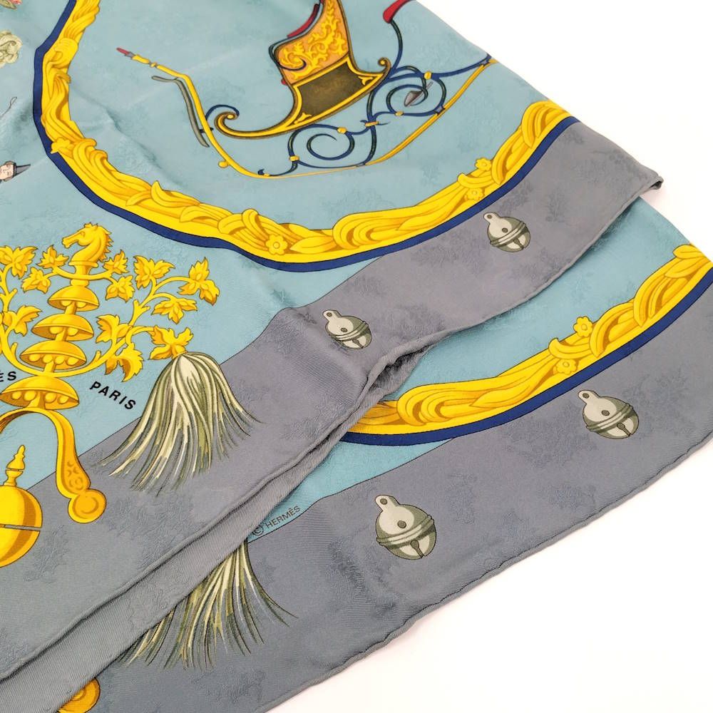 Hermes Carre 90 Plumes Et Grelots Feathers and Bells Scarf — view 3