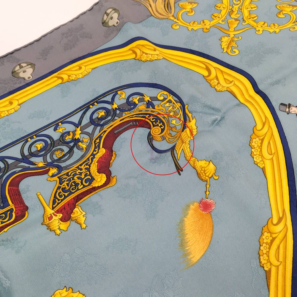 Hermes Carre 90 Plumes Et Grelots Feathers and Bells Scarf — view 5