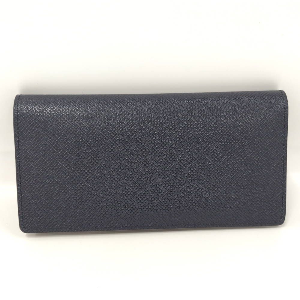 Louis Vuitton Portefeuille Brazza Bifold Wallet Taiga Navy Bordeaux — view 3