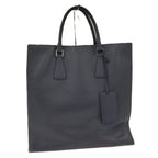 Prada Saffiano Handbag Leather Navy