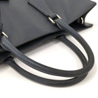 Prada Saffiano Handbag Leather Navy — view 4