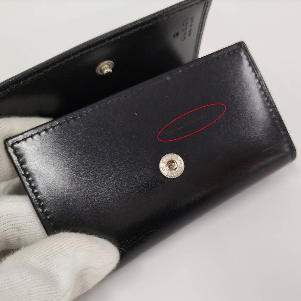 Gucci Key Case 6 Black Leather Key Holder — view 7