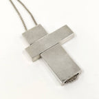 Gucci Separate Cross Necklace Silver — view 2