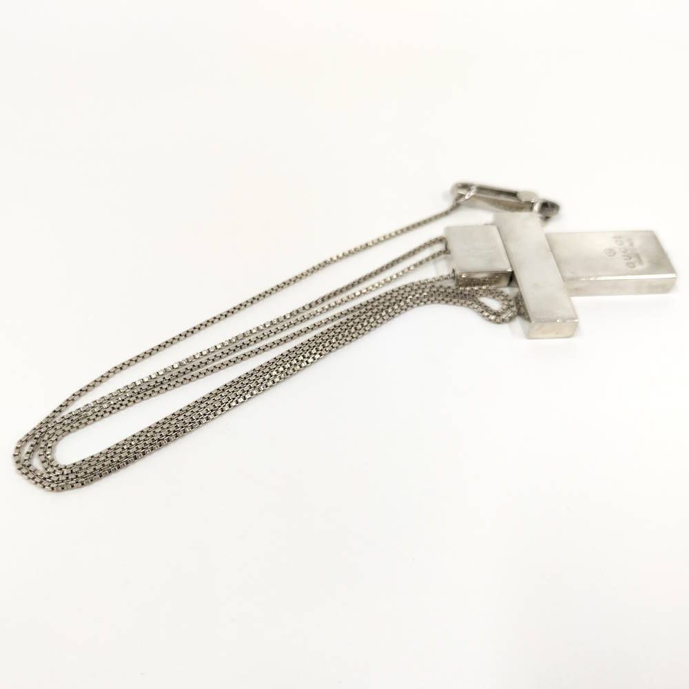 Gucci Separate Cross Necklace Silver — view 5