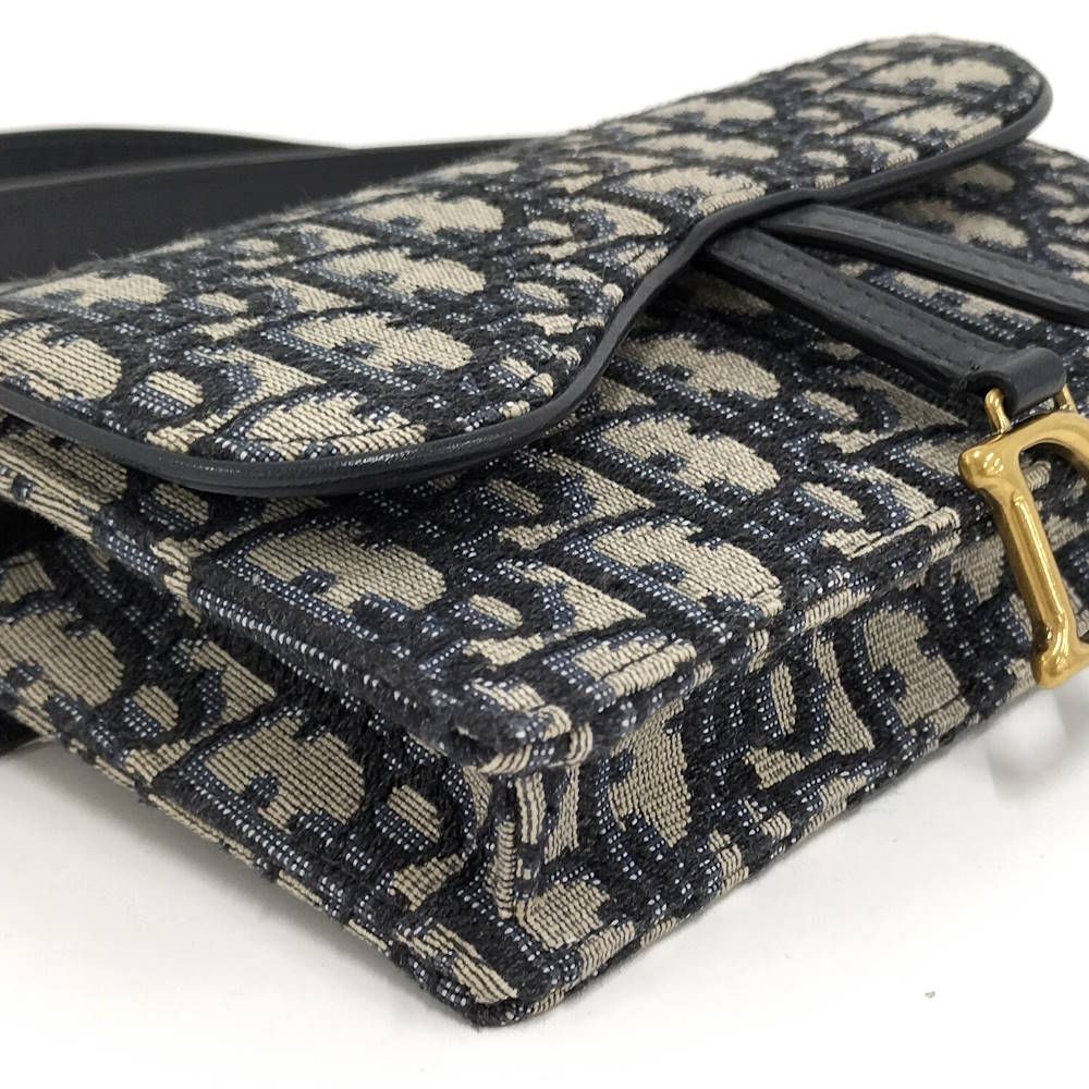 Dior Waist Bag Oblique Trotter Canvas Navy — view 4
