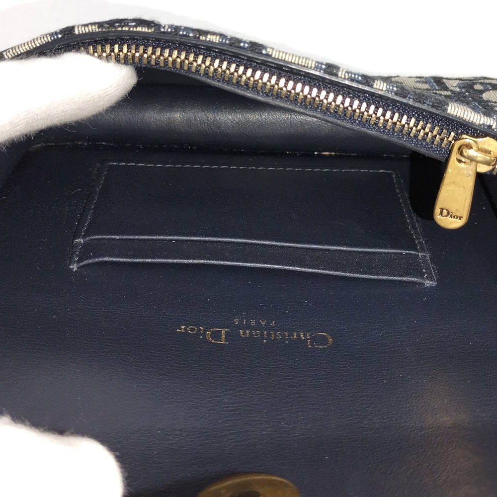 Dior Waist Bag Oblique Trotter Canvas Navy — view 9