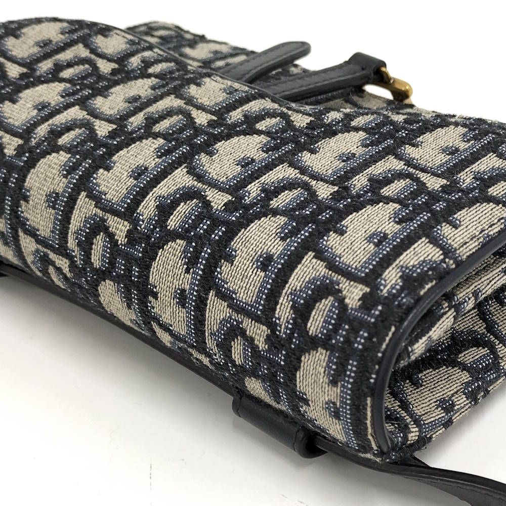 Dior Waist Bag Oblique Trotter Canvas Navy — view 3