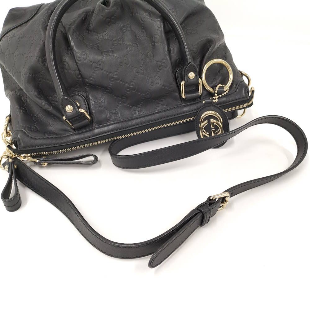 Gucci Handbag Guccissima Black — view 9