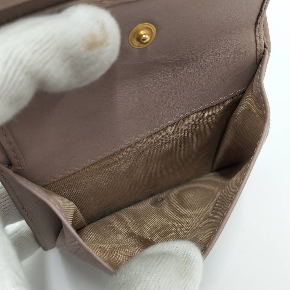 Prada Bifold Wallet Leather Pink — view 8