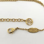 Louis Vuitton Necklace LV Script Plated Gold — view 7